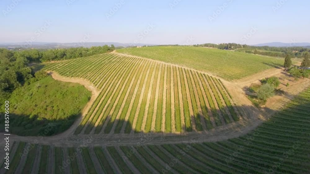 Canvas Prints Meadows of Tuscany, aerial view