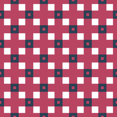 Fabric print. Geometric pattern in repeat. Seamless background, mosaic ornament, ethnic style.