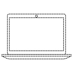 laptop computer isolated icon vector illustration design