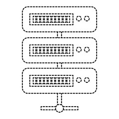 data server computer icon vector illustration design