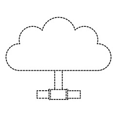 cloud computing isolated icon vector illustration design