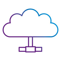 cloud computing isolated icon vector illustration design