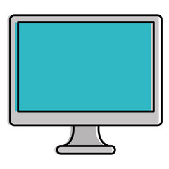 monitor computer isolated icon vector illustration design