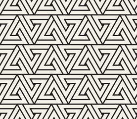 Vector seamless pattern. Modern stylish abstract texture. Repeating geometric tiling from striped elements..