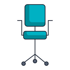 office chair isolated icon vector illustration design