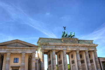 Fototapeta na wymiar Blick auf das Brandenburger Tor in Berlin