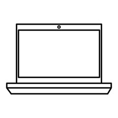 Obraz premium laptop computer isolated icon vector illustration design