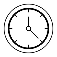 time clock isolated icon vector illustration design