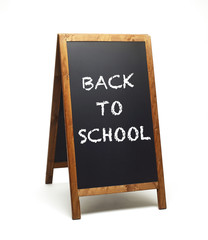 Fototapeta premium back to school on the chalkboard