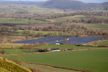 Solar Farm in Countryside