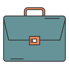portfolio briefcase isolated icon vector illustration design