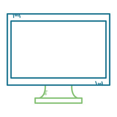 monitor computer isolated icon vector illustration design