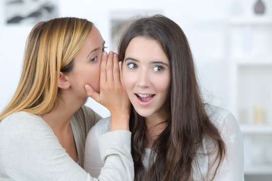 Gossip Girl Tells A Secret To Her Friend
