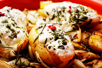 ofenkartoffeln mit quark
