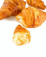 fresh croissant isolated