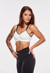 Obraz premium Young beauty athletic woman