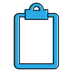 clipboard paper isolated icon vector illustration design