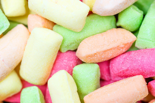 Background of colored candies