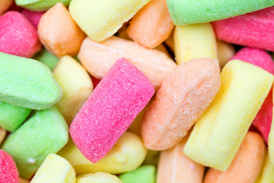 Background of colored candies
