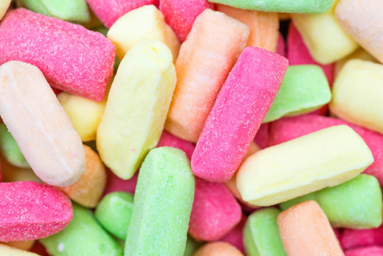Background of colored candies
