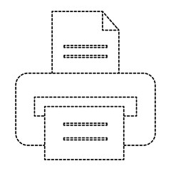 printer hardware isolated icon vector illustration design