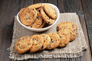 Cookies with chocolate chips