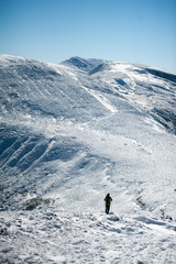 Beautiful winter mountain landscape in national park