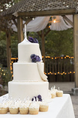 wedding cake and venue