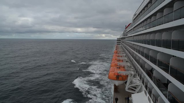November 16, 2017. North Atlantic Ocean. Queen Mary 2 Transatlantic Cruise Ship. Southampton, UK to New York City, USA.