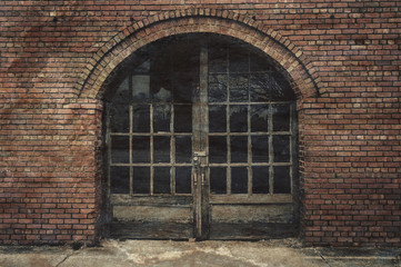 Old Abandoned Building With Aged Door