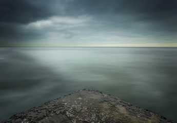Dramatic sky over the sea