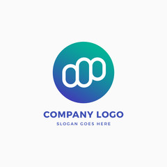 Market M Letter Logo Design Template