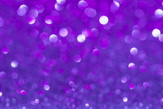 Ultra Violet Abstract Background with Bright Bokeh Lights