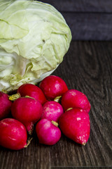 different vegetables on the table