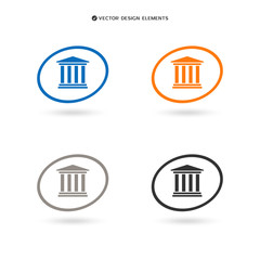 Web design of university icon