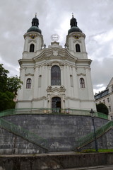 Fototapeta na wymiar Church of St. Mary Magdalene in spa town Karlovy Vary, Czech Republic, National Cultural Monument 