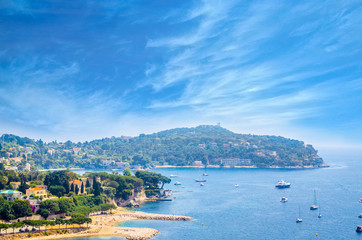 Fototapeta premium Beautiful coast of french riviera, France