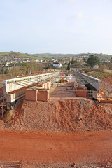 Road bridge under construction