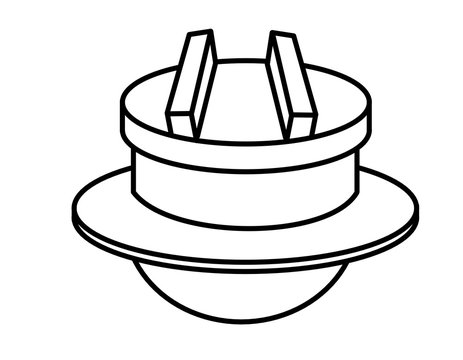 recommend clip art: お釜(線画)