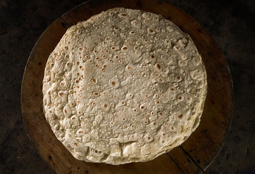 Homemade bread Caucasian lavash