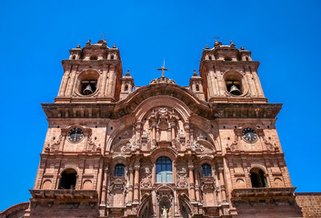 Towers of the Cathedral of Santo Domingo in Cusco