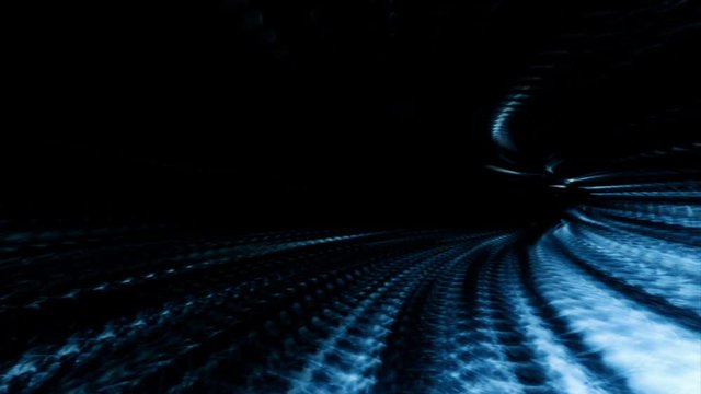 Video Background 2108: Streaming through a tunnel of refracted light (Loop).