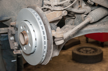 brake disc / replacement of the brake disc at an authorized service center