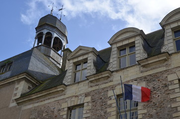 Fototapeta na wymiar Abbaye (devenue mairie) de St Georges sur Loire, France