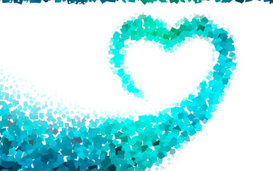 Naklejka premium Light Blue, Green vector abstract background.