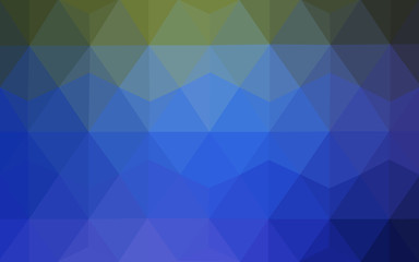 Obraz premium Light Blue, Green vector Polygon Abstract Background. Polygonal Geometric Triangle.