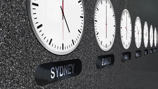 Accurate Clocks with Different Time Zones for Each Capital