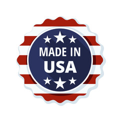Made in USA label  illustration