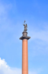 Obraz premium Alexander Column on blue sky background.