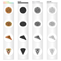 Snack, ingredients, ration and other web icon in cartoon style.Pizza food, treats, icons in set collection. © pandavector